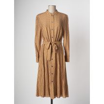 DEVERNOIS - Robe mi-longue marron en viscose - Femme - Taille 46 - Modz