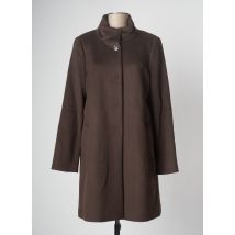 DEVERNOIS - Manteau long marron en laine - Femme - Taille 46 - Modz