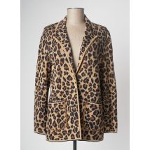 DEVERNOIS - Veste casual beige en viscose - Femme - Taille 38 - Modz