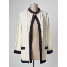 DEVERNOIS - Veste casual beige en viscose - Femme - Taille 38 - Modz