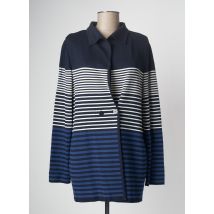 DEVERNOIS - Veste casual bleu en viscose - Femme - Taille 38 - Modz