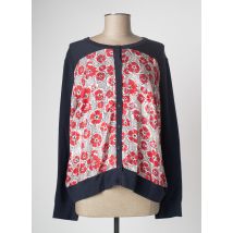 DEVERNOIS - Gilet manches longues rouge en soie - Femme - Taille 48 - Modz