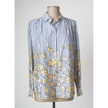DEVERNOIS - Chemisier bleu en coton - Femme - Taille 36 - Modz