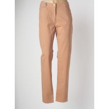 DEVERNOIS - Jeans coupe droite marron en coton - Femme - Taille 46 - Modz