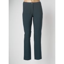 DEVERNOIS - Pantalon droit vert en polyester - Femme - Taille 40 - Modz