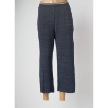 DEVERNOIS - Pantalon 7/8 bleu en coton - Femme - Taille 40 - Modz