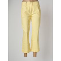 DEVERNOIS - Pantalon 7/8 orange en coton - Femme - Taille 36 - Modz