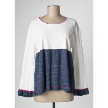 DEVERNOIS - Pull bleu en viscose - Femme - Taille 38 - Modz