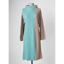 DEVERNOIS - Robe pull bleu en laine pour femme - Taille 38 - Modz