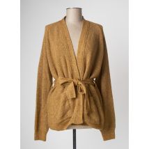 DEVERNOIS - Gilet manches longues vert en coton - Femme - Taille 44 - Modz