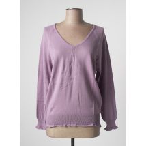 STEFAN GREEN - Pull violet en coton pour femme - Taille 38 - Modz