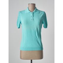 STEFAN GREEN - Polo bleu en viscose pour femme - Taille 36 - Modz