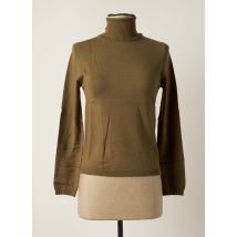 STEFAN GREEN - Pull col roulé vert en viscose pour femme - Taille 38 - Modz