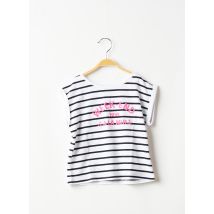 WEEK END A LA MER - T-shirt blanc en coton pour fille - Taille 6 A - Modz