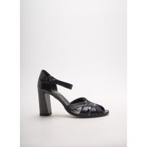 FRU.IT - Sandales/Nu pieds noir en cuir pour femme - Taille 39 - Modz