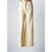 GRACE & MILA - Pantalon large beige en coton pour femme - Taille 40 - Modz