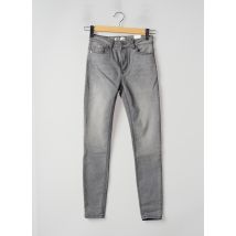 JDY - Jeans skinny gris en coton pour femme - Taille 38 - Modz