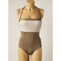 TESSY - Maillot de bain 1 pièce marron en polyamide pour femme - Taille 38 - Modz