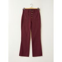 SWILDENS - Pantalon flare rouge en coton pour femme - Taille 34 - Modz