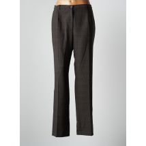 JUMFIL - Pantalon droit marron en laine pour femme - Taille 42 - Modz