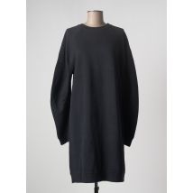 SET - Robe mi-longue noir en coton pour femme - Taille 40 - Modz