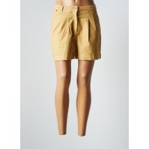 LAUREN VIDAL - Short jaune en coton pour femme - Taille 38 - Modz