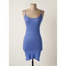 AMERICAN VINTAGE - Robe mi-longue bleu en coton pour femme - Taille 36 - Modz