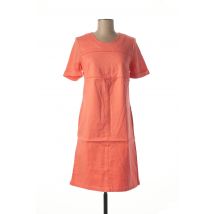 DIANE LAURY - Robe mi-longue orange en coton pour femme - Taille 40 - Modz