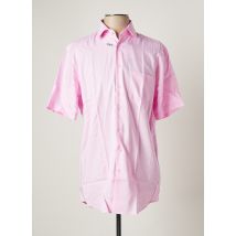 SEIDEN STICKER - Chemise manches courtes rose en coton pour homme - Taille M - Modz