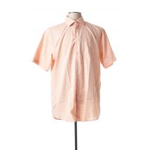 SEIDEN STICKER CHEMISES HOMME DE COULEUR ORANGE - Grande Taille