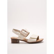 RIEKER - Sandales/Nu pieds beige en autre matiere pour femme - Taille 36 - Modz