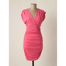 CARLA RUIZ - Robe mi-longue rose en polyester pour femme - Taille 34 - Modz