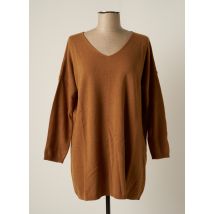 EDAS - Robe pull marron en viscose pour femme - Taille TU - Modz