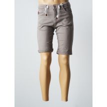 RITCHIE SHORTS / BERMUDAS HOMME DE COULEUR MARRON - Grande Taille