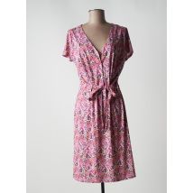 K-DESIGN - Robe mi-longue rose en polyester pour femme - Taille 40 - Modz