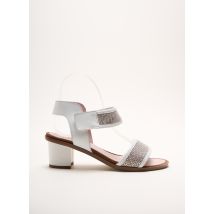 HIRICA - Sandales/Nu pieds blanc en cuir pour femme - Taille 37 - Modz