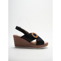 GEO-REINO - Sandales/Nu pieds noir en cuir pour femme - Taille 41 - Modz