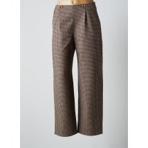 DES PETITS HAUTS - Pantalon large marron en coton pour femme - Taille 36 - Modz