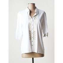 JUST WHITE - Chemisier blanc en coton pour femme - Taille 44 - Modz