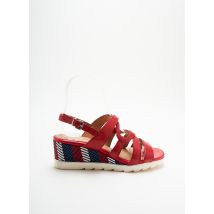 MARCO TOZZI - Sandales/Nu pieds rouge en cuir pour femme - Taille 36 - Modz