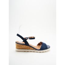 MARCO TOZZI - Sandales/Nu pieds bleu en cuir pour femme - Taille 39 - Modz