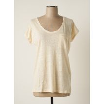 TEDDY SMITH - T-shirt beige en lin pour femme - Taille 36 - Modz