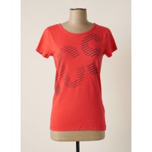 ASICS - T-shirt rouge en coton pour femme - Taille 36 - Modz