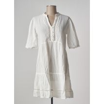 ONLY - Robe courte blanc en coton pour femme - Taille 36 - Modz