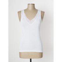 VITTORIA - Top/Caraco blanc en coton pour femme - Taille 36 - Modz