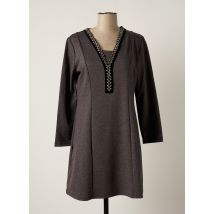 VANIA - Robe courte gris en polyester pour femme - Taille 38 - Modz