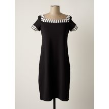 JANIRA - Robe mi-longue noir en polyester pour femme - Taille 38 - Modz