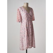 PAUL BRIAL - Robe mi-longue rose en polyester pour femme - Taille 36 - Modz