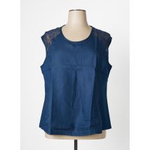 MALOKA - Top bleu en lin pour femme - Taille 52 - Modz