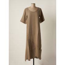 G!OZE - Robe longue marron en viscose pour femme - Taille 38 - Modz